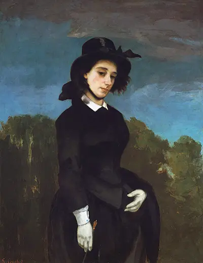 Frau im Reitkleid (Woman in a Riding Habit, L'Amazone) Gustave Courbet